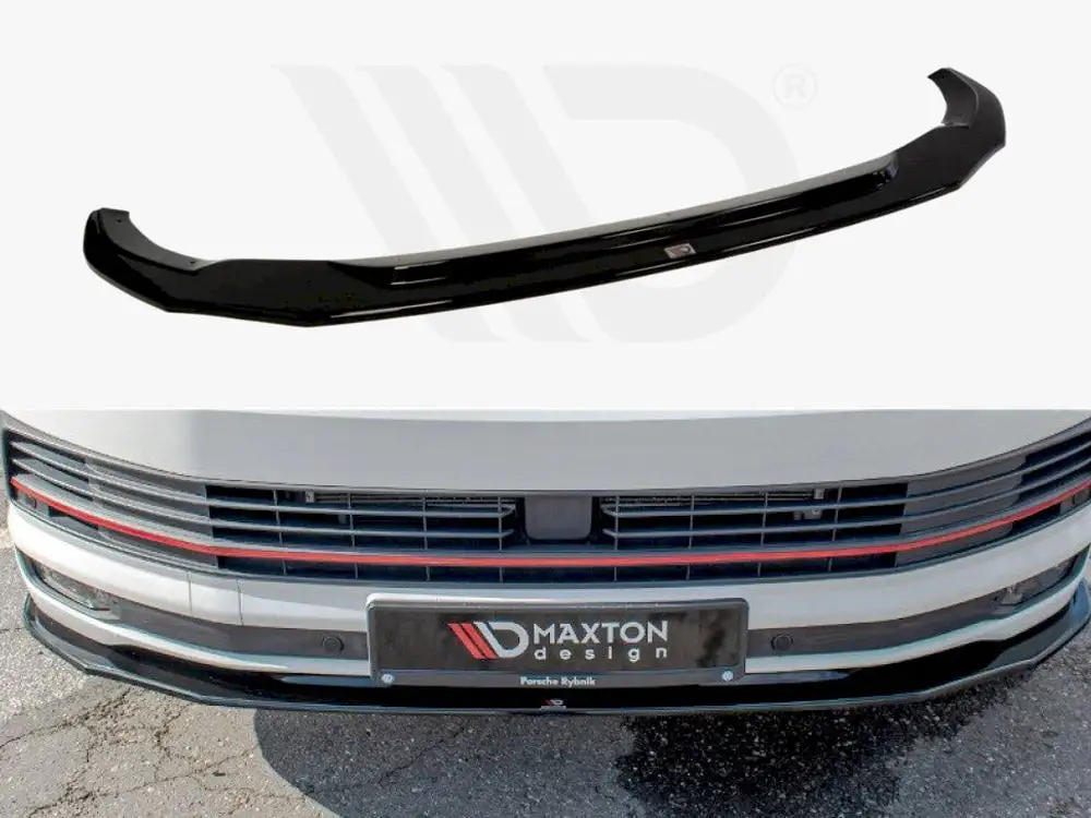 VW T6 (2015-19) Front Splitter V.2 - Maxton Design 1 VW T6 (2015-19) Front Splitter V.2 - Maxton Design