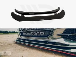 Audi S6 / A6 C7 S-line (2 S = 1 SET) (2011-2014) Front Racing Splitter - Maxton Design