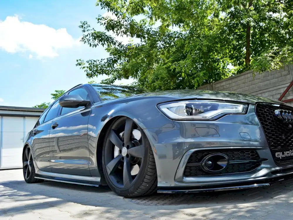 Audi S6 / A6 C7 S-line (2011-2014) Side Skirts Diffusers - Maxton Design 3 Audi S6 / A6 C7 S-line (2011-2014) Side Skirts Diffusers - Maxton Design - Image 3