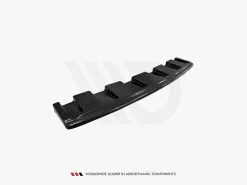 Audi S6 C7 Avant (Without Vertical Bars) Central Rear Splitter - Maxton Design