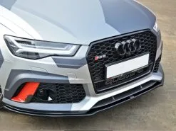 Audi RS6 C7 (2013-UP) Front Splitter V.1 - Maxton Design -Headlights, Tail Lights & Body Electrical Parts 20210906105132 6135f2b4a020c