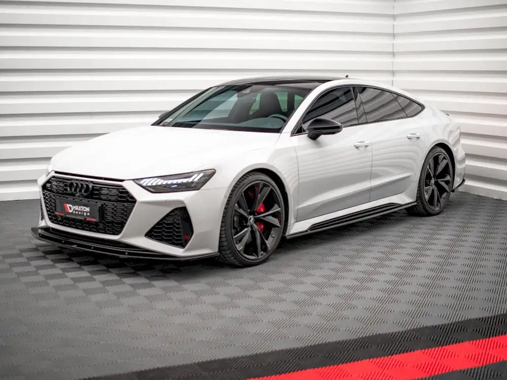 Audi RS6 C8 / RS7 C8 (2019-) Side Skirts Splitters V2 - Maxton Design 2 Audi RS6 C8 / RS7 C8 (2019-) Side Skirts Splitters V2 - Maxton Design - Image 2