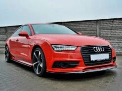 Audi S7 / A7 S-line C7 FL (2014-2017) Front Splitter - Maxton Design -Headlights, Tail Lights & Body Electrical Parts 20210907105712 613745883f8c0