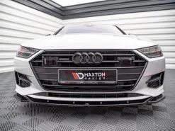 Audi A7 C8 (2018-) Front Splitter V1 - Maxton Design -Headlights, Tail Lights & Body Electrical Parts 20210907122605 61375a5d5500b