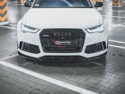 Audi RS6 C7 (2013-2017) Front Splitter V3 - Maxton Design -Headlights, Tail Lights & Body Electrical Parts 20210924142446 614ddfae83176
