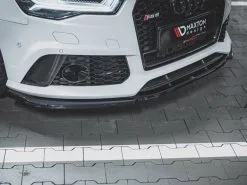 Audi RS6 C7 (2013-2017) Front Splitter V3 - Maxton Design -Headlights, Tail Lights & Body Electrical Parts 20210924142446 614ddfaedd98f