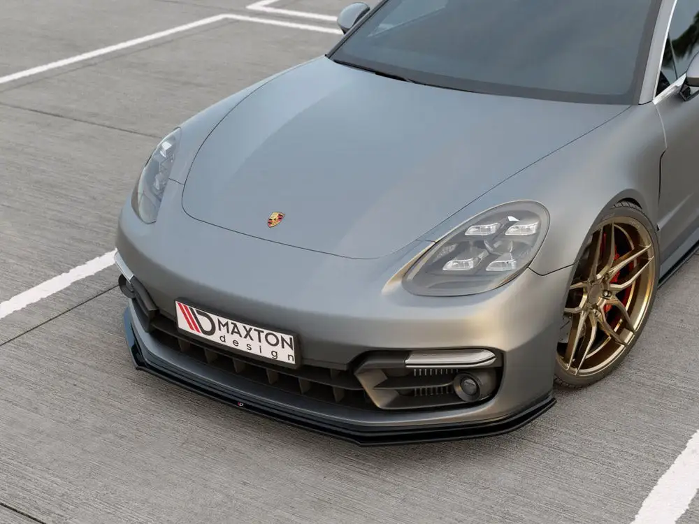 Porsche Panamera GTS 971 (2019-) Front Splitter - Maxton Design 2 Porsche Panamera GTS 971 (2019-) Front Splitter - Maxton Design - Image 2