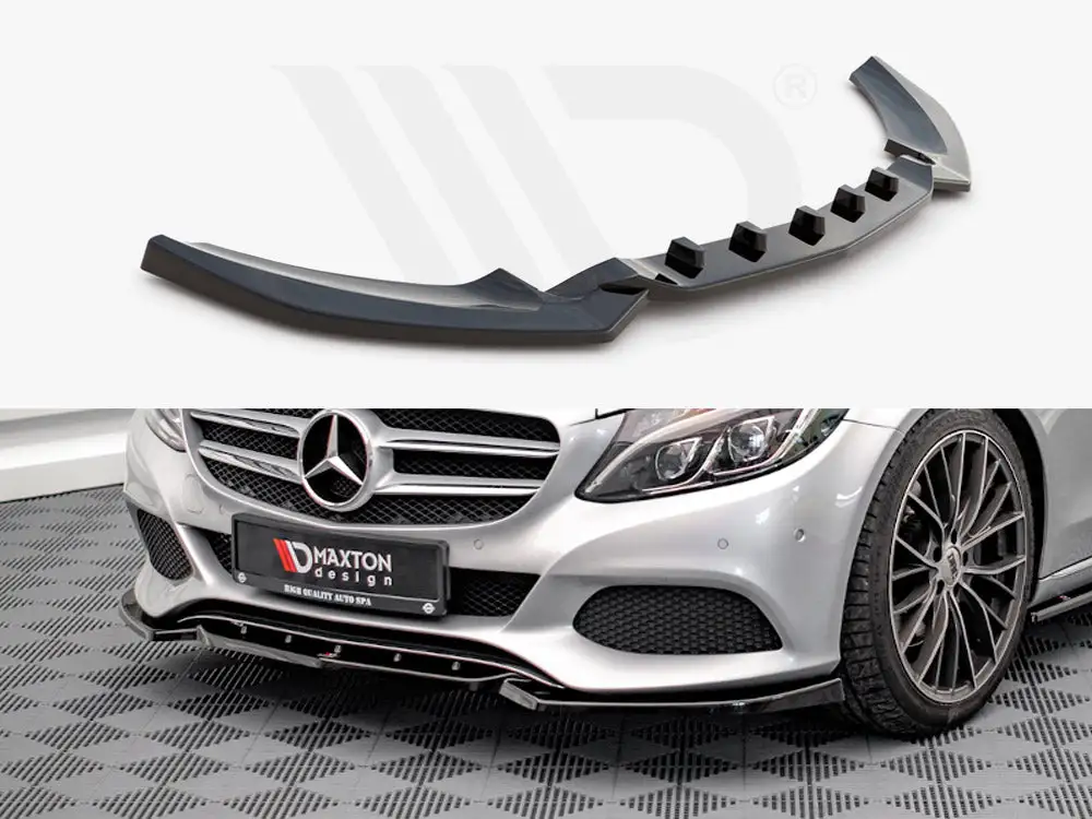Mercedes C W205 (2014-2018) Front Splitter - Maxton Design 1 Mercedes C W205 (2014-2018) Front Splitter - Maxton Design