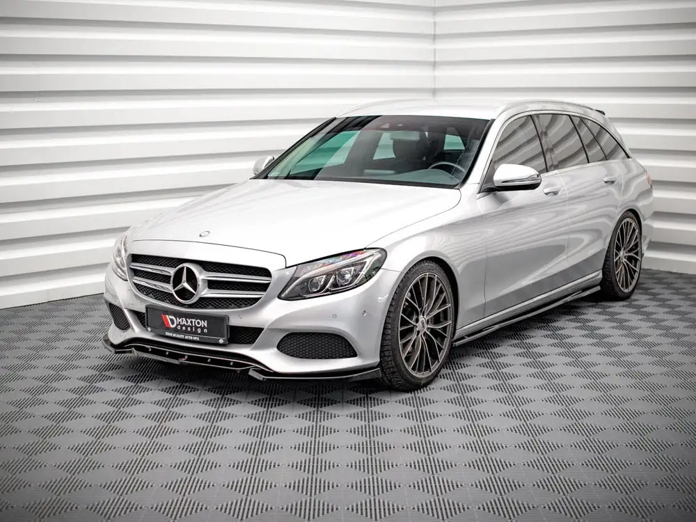 Mercedes C W205 (2014-2018) Front Splitter - Maxton Design 2 Mercedes C W205 (2014-2018) Front Splitter - Maxton Design - Image 2
