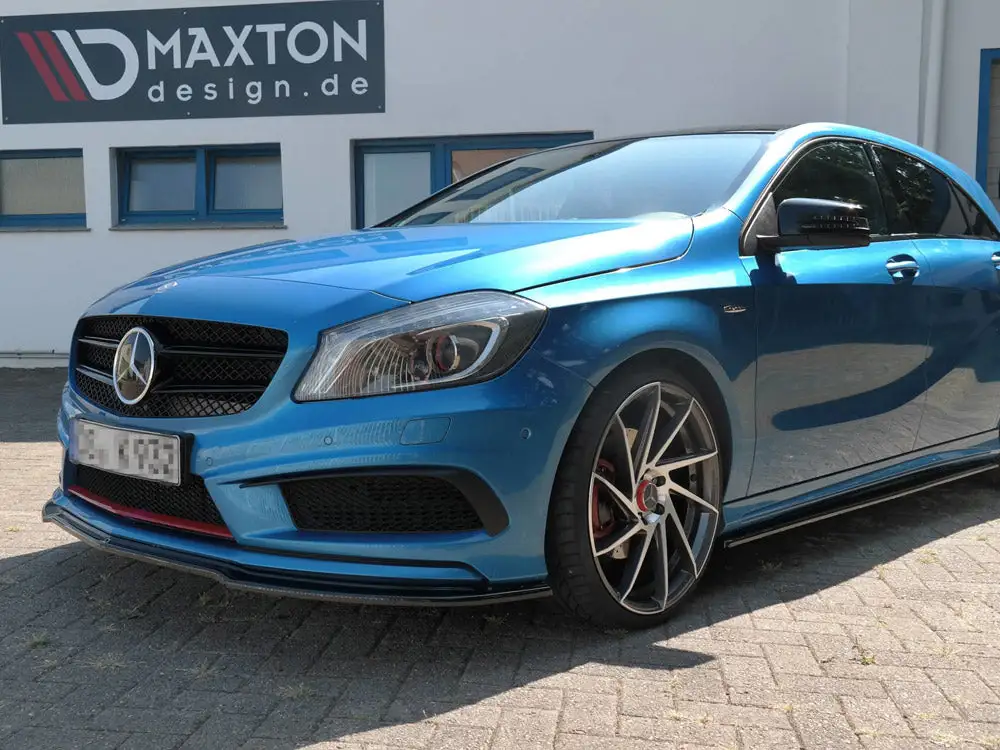 Mercedes A-class W176 Amg-line Pre-facelift (2013-2015) Front Splitter - Maxton Design 2 Mercedes A-class W176 Amg-line Pre-facelift (2013-2015) Front Splitter - Maxton Design - Image 2