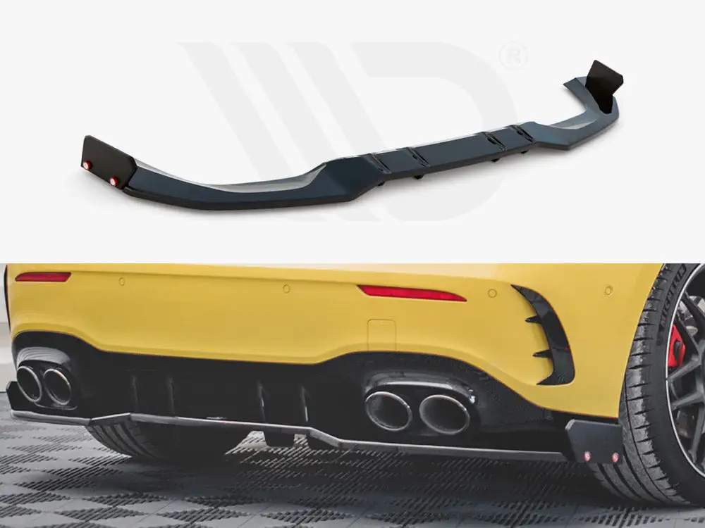 Mercedes AMG A45 S (2019-) Central Rear Splitter - Maxton Design 1 Mercedes AMG A45 S (2019-) Central Rear Splitter - Maxton Design