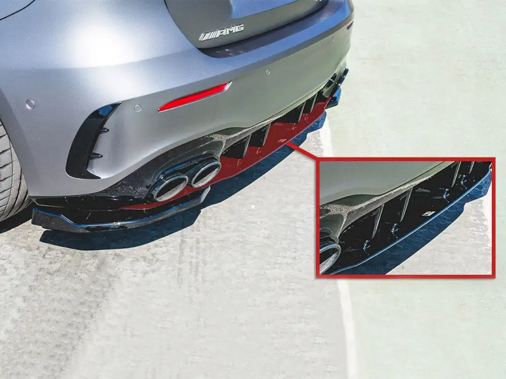 Mercedes AMG A45 S (2019-) Central Rear Splitter - Maxton Design 4 Mercedes AMG A45 S (2019-) Central Rear Splitter - Maxton Design - Image 4