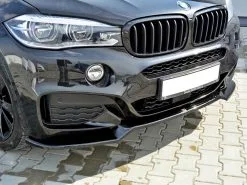 BMW X6 F16 M Sport (2014-2019) Front Splitter V.1 - Maxton Design -Headlights, Tail Lights & Body Electrical Parts 20211110145337 618bdcf1791e3