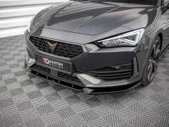 Cupra Leon (2020-) Front Splitter V.1 - Maxton Design -Headlights, Tail Lights & Body Electrical Parts 20211215204502 61ba53ce7c670