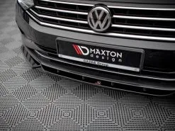 VW Passat B8 Facelift (2019-) Front Splitter V.1 - Maxton Design -Headlights, Tail Lights & Body Electrical Parts 20220403080246 624954a609ba3
