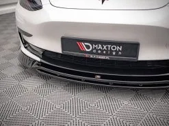 Tesla Model 3 (2017-) Front Splitter V.3 - Maxton Design -Headlights, Tail Lights & Body Electrical Parts 20220426175939 6268330b5e678