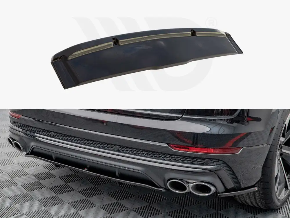 Audi SQ8 MK1 (2020-) Central Rear Splitter - Maxton Design 1 Audi SQ8 MK1 (2020-) Central Rear Splitter - Maxton Design