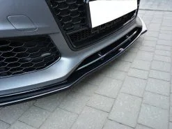 Audi RS7 C7 Facelift (2014-2017) Front Splitter V.1 - Maxton Design -Headlights, Tail Lights & Body Electrical Parts 20220709194416 62c9cc804c54e