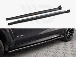 BMW X6 M Sport F16 Side Skirts Diffusers V.2 - Maxton Design