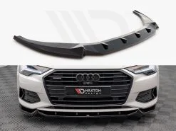 Audi A6 C8 Front Splitter V.2 - Maxton Design