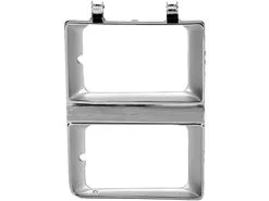 Action Crash - Left Driver Side Headlight Door - Chrome - 1981 - 1982 Chevrolet C10 (with Dual Headlights) - GM2512106