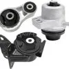 Replacement - Engine Motor Mount Kit - 3 Piece - With Hydraulic Engine Mount And Torque Strut Mount - 2007 - 2012 Mazda CX-7 With Automatic Transmission - 398-147