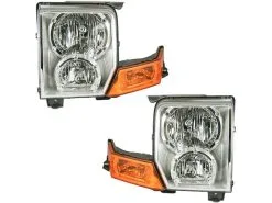 DIY Solutions - Halogen Headlight Assembly Set Of 2 - 2006 - 2010 Jeep Commander - LHT03531