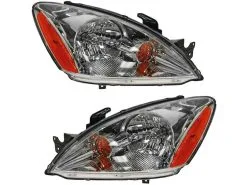 DIY Solutions - Headlight Assembly - Set Of 2 - Clear Lens - 2004 - 2007 Mitsubishi Lancer 2.0L 4-Cylinder - LHT03331