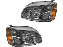 DIY Solutions - Halogen Headlight Assembly Set Of 2 - Dark Bezel - 2004 - 2012 Mitsubishi Galant - LHT03566