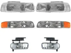 DIY Solutions - Headlight Fog Light Parking Light - 6 Piece Kit - 1999 - 2002 Chevrolet Silverado 1500 - LHT04146