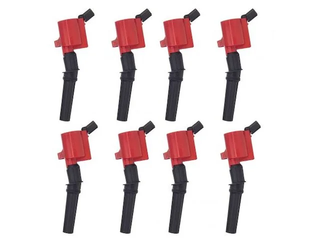 TRQ - Ignition Coil Set Of 8 - Red Performance Type - 1997 - 2004 Ford Expedition - ICA64251 1 TRQ - Ignition Coil Set Of 8 - Red Performance Type - 1997 - 2004 Ford Expedition - ICA64251
