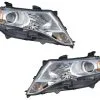 DIY Solutions - Halogen Headlight Assembly Set Of 2 - 2009-2015 Toyota Venza (Fits With Halogen Type Bulbs Only) Excludes HID Type - LHT03742
