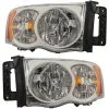 DIY Solutions - Headlight Assembly - Set Of 2 - 2003 - 2005 Dodge Ram 3500 - LHT03186