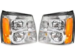 DIY Solutions - Halogen Headlight Assembly Set Of 2 - 2002 Cadillac Escalade EXT - LHT03389