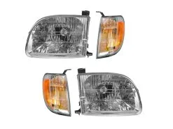 DIY Solutions - Headlight And Cornering Light Kit - 4 Piece - 2000 - 2004 Toyota Tundra Standard Cab Pickup - LHT04089