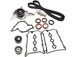 Replacement - Engine Timing Belt And Water Pump Kit With Tensioner Roller Bearings, Idler Bearing, Seals And Gaskets - 1998 - 2005 Volkswagen Passat 2.8L V6 - 298-046
