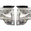 DIY Solutions - Halogen Headlight Assembly Set Of 2 - Chrome - 2009 - 2014 Ford F150 - LHT04032