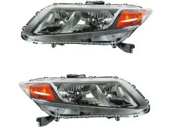 DIY Solutions - Headlight Assembly - Set Of 2 - 2012 Honda Civic - LHT03798