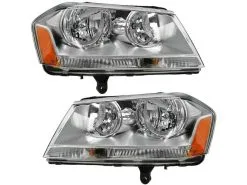 DIY Solutions - Headlight Assembly Set Of 2 - 2008 - 2009, 2012 - 2014 Dodge Avenger SE - LHT03516