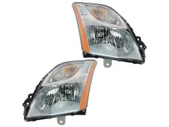 DIY Solutions - Headlight Assembly Set Of 2 - 2010 - 2012 Nissan Sentra 2.0L 4-Cylinder (Excluding SR Models) - LHT03757