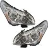 DIY Solutions - HID Headlight Assembly Set - 2 Piece - Chrome Bezel - 2011 - 2012 Infiniti G25 (Base / Journey) - LHT03898