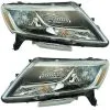 DIY Solutions - Halogen Headlight Assembly Set Of 2 - With Chrome Bezel - 2013 - 2016 Nissan Pathfinder - LHT03951