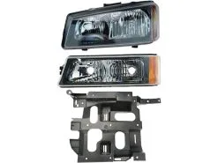 DIY Solutions - Headlight Assembly And Parking Light Kit - 3 Piece - 2003 - 2006 Chevrolet Silverado 2500 HD - LHT04216