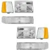 DIY Solutions - Headlight Cornering Parking Light Kit 6 Piece Set - 1993 - 1996 Jeep Grand Cherokee - LHT04077