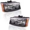 Brock - Halogen Headlight Assembly Set Of 2 - 2003 - 2006 Chevrolet Silverado 1500 (without Lower Body Cladding) - 1221-0139S
