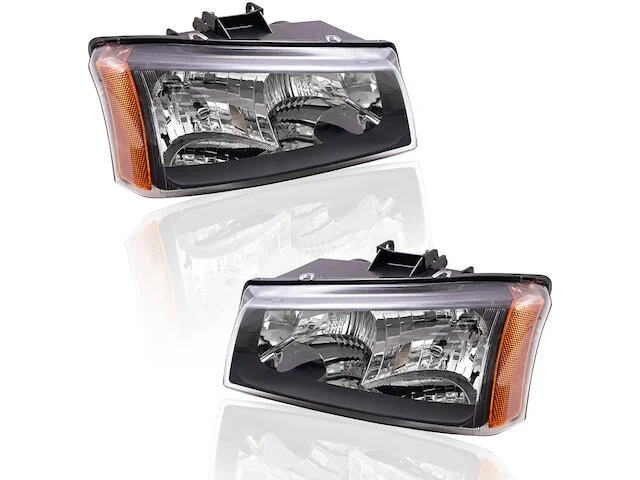 Brock - Halogen Headlight Assembly Set Of 2 - 2003 - 2006 Chevrolet Silverado 1500 (without Lower Body Cladding) - 1221-0139S 1 Brock - Halogen Headlight Assembly Set Of 2 - 2003 - 2006 Chevrolet Silverado 1500 (without Lower Body Cladding) - 1221-0139S