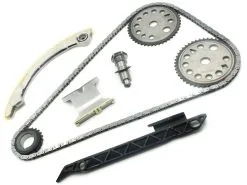 Replacement - Front Timing Chain Kit - With Tensioner, Cam Sprocket, Crank Sprocket, And Guide Rails - 2005 - 2010 Chevrolet Cobalt - 198-010
