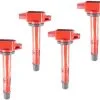 Replacement - Red Ignition Coil Kit - Set Of 4 - 2002 - 2011 Honda Civic 2.0L 4-Cylinder - 904-022R-K4