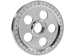 Volkswagon - Crankshaft Pulley - Black Numbers, 5-Hole Design, Stock Size, Polished, Billet Aluminum With Degree Marks - 1961 - 1978 Volkswagen Beetle - AC105263