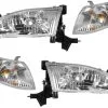 DIY Solutions - Headlight And Cornering Light Kit 4 Piece Set - 1998 - 2000 Toyota Corolla - LHT04098